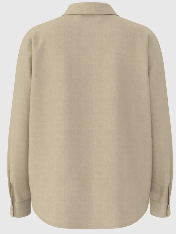 SELECTED LÅNGÄRMAD SKJORTA Beige Best Sale