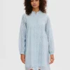 SELECTED LÅNGÄRMAD SKJORTKLÄNNING Blue Store