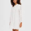 SELECTED LÅNGÄRMAD SKJORTKLÄNNING White Best Sale