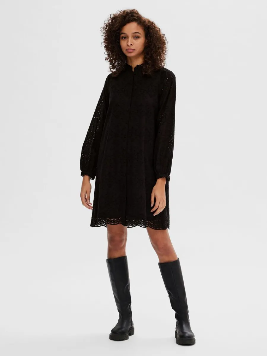 lngrmad_skjortklnning_1-2.webp SELECTED LÅNGÄRMAD SKJORTKLÄNNING Black Shop