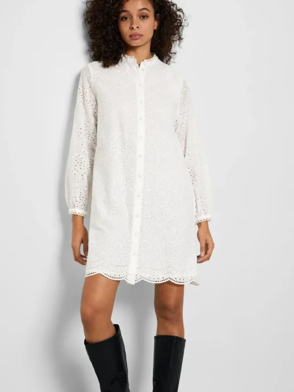 SELECTED LÅNGÄRMAD SKJORTKLÄNNING White Best Sale