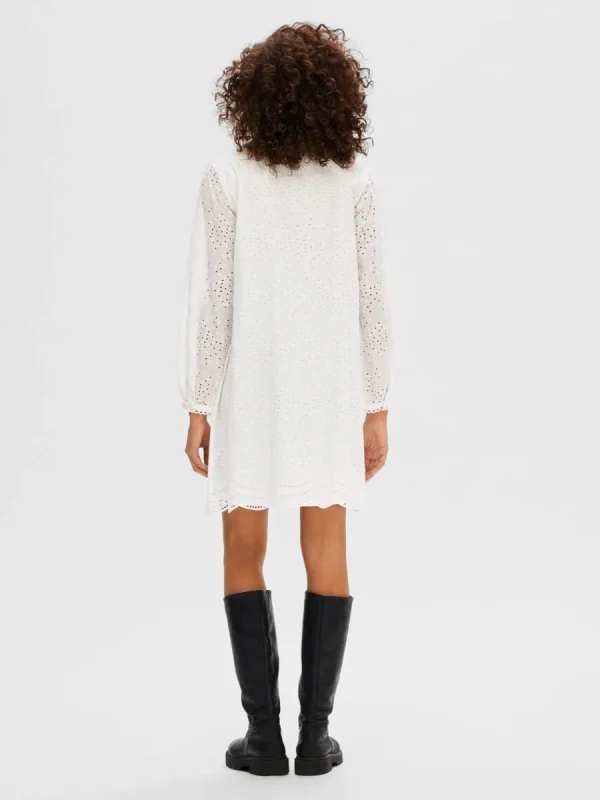 SELECTED LÅNGÄRMAD SKJORTKLÄNNING White Best Sale