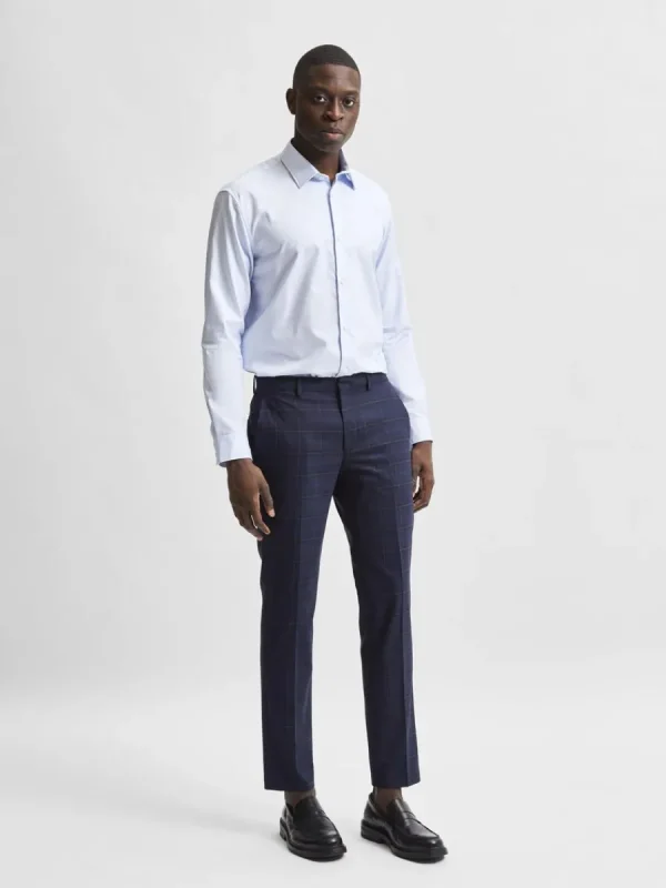 SELECTED LÅNGÄRMAD SLIM FIT SKJORTA Blue Shop