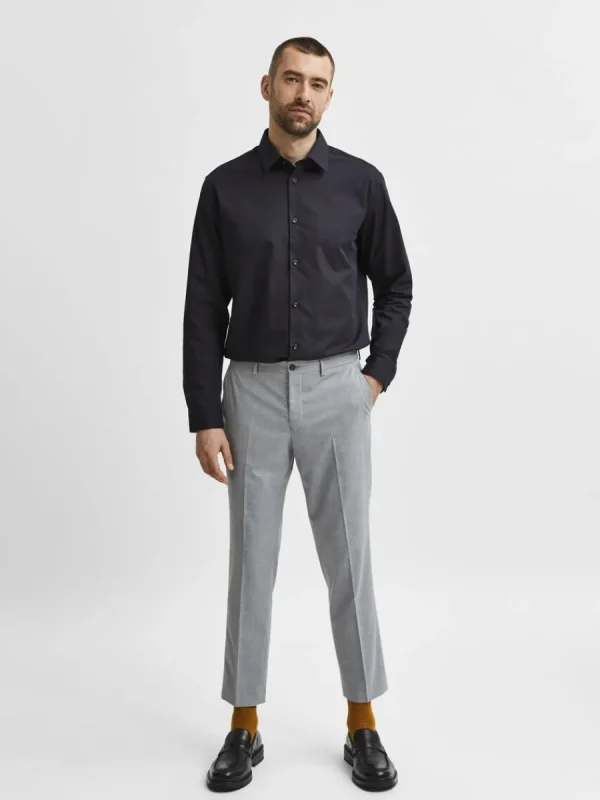 SELECTED LÅNGÄRMAD SLIM FIT SKJORTA Black Clearance