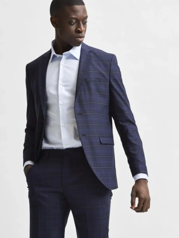 SELECTED LÅNGÄRMAD SLIM FIT SKJORTA Blue Shop