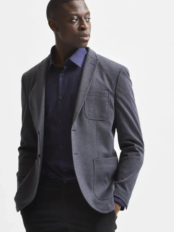 SELECTED LÅNGÄRMAD SLIM FIT SKJORTA Blue Best Sale