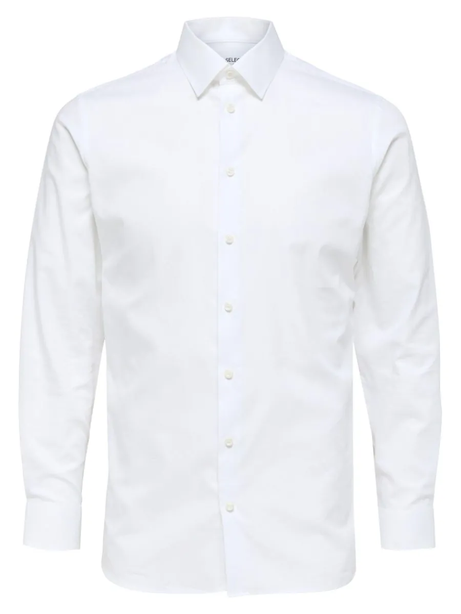 lngrmad_slim_fit_skjorta_4.webp SELECTED LÅNGÄRMAD SLIM FIT SKJORTA White Flash Sale