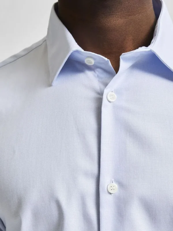 SELECTED LÅNGÄRMAD SLIM FIT SKJORTA Blue Shop