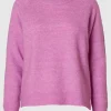 SELECTED LÅNGÄRMAD STICKAD TRÖJA Pink Sale