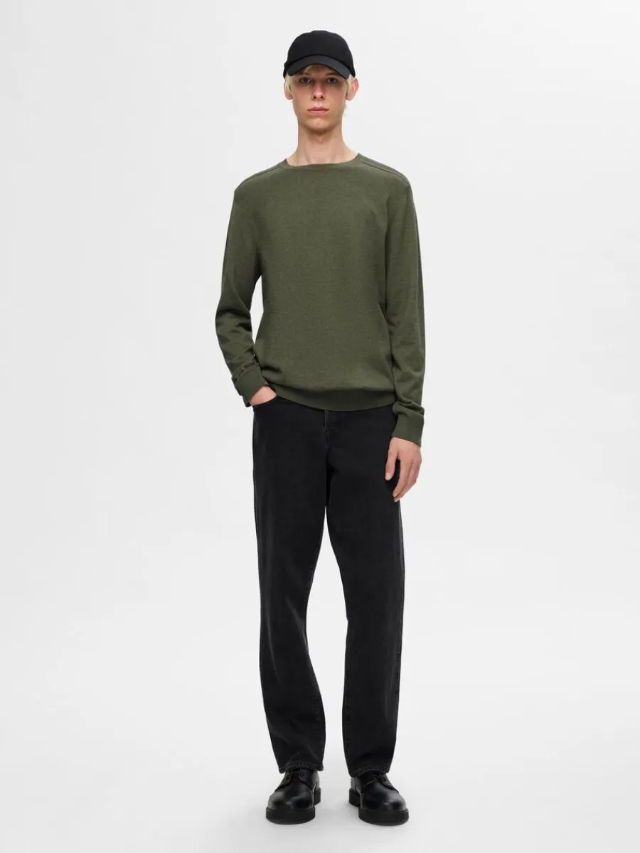 lngrmad_stickad_trja_1-26.webp SELECTED LÅNGÄRMAD STICKAD TRÖJA Green Cheap