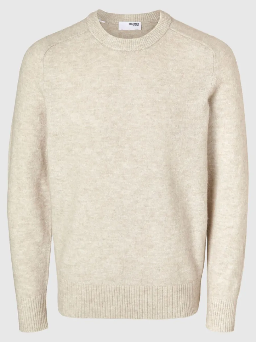 lngrmad_stickad_trja_4-19.webp SELECTED LÅNGÄRMAD STICKAD TRÖJA Beige Clearance