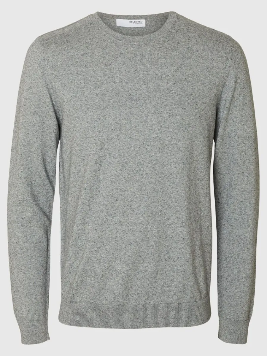 lngrmad_stickad_trja_4-23.webp SELECTED LÅNGÄRMAD STICKAD TRÖJA Grey Discount