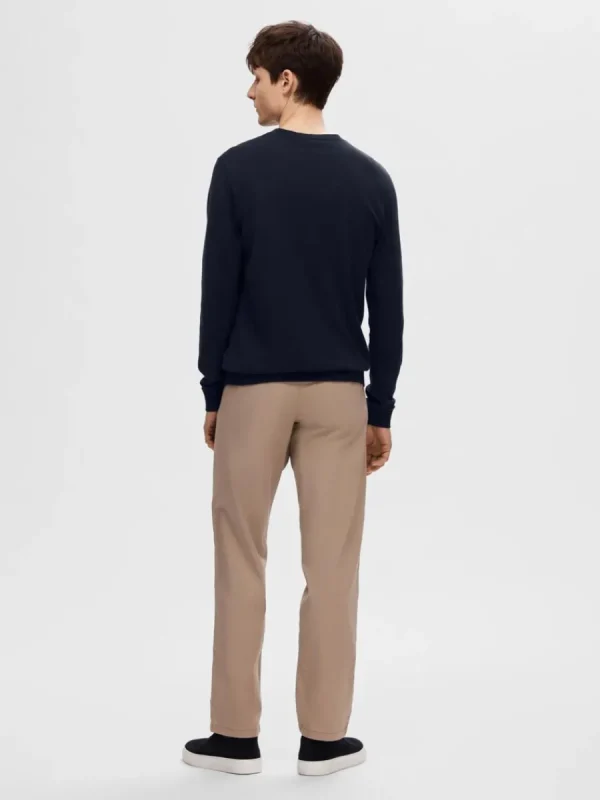 SELECTED LÅNGÄRMAD STICKAD TRÖJA Blue Store