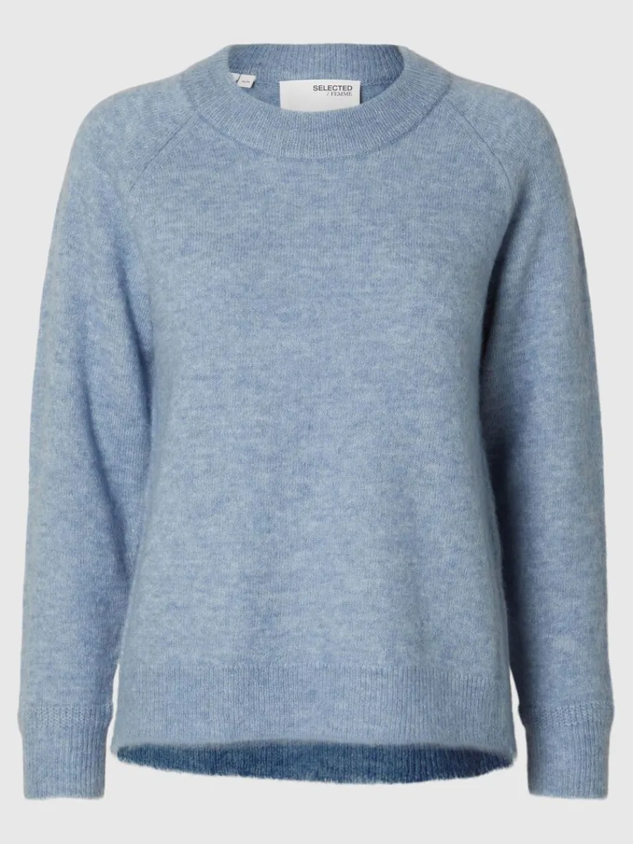 lngrmad_stickad_trja_5-4.webp SELECTED LÅNGÄRMAD STICKAD TRÖJA Blue Flash Sale