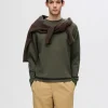 SELECTED LÅNGÄRMAD SWEATSHIRT Green Best Sale