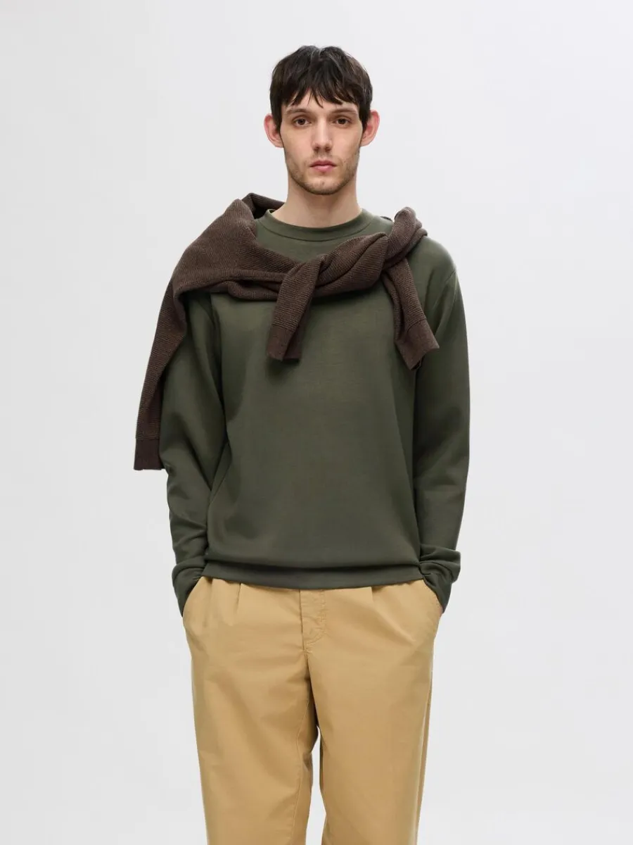 lngrmad_sweatshirt_0-1.webp SELECTED LÅNGÄRMAD SWEATSHIRT Green Best Sale