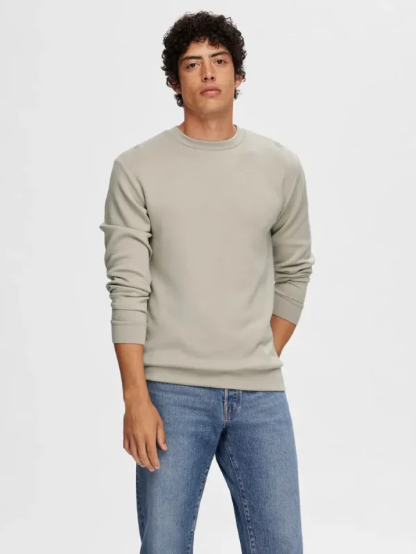 SELECTED LÅNGÄRMAD SWEATSHIRT Beige Shop
