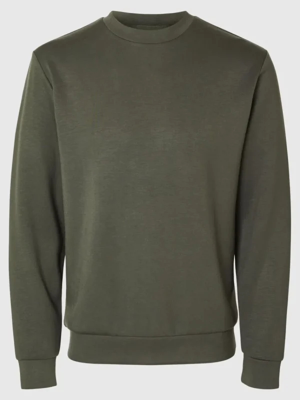 SELECTED LÅNGÄRMAD SWEATSHIRT Green Best Sale