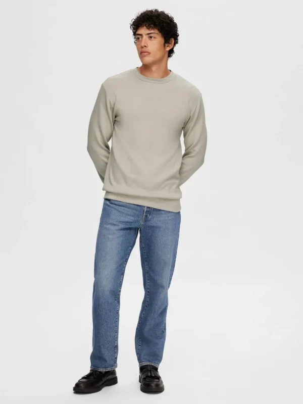 SELECTED LÅNGÄRMAD SWEATSHIRT Beige Shop