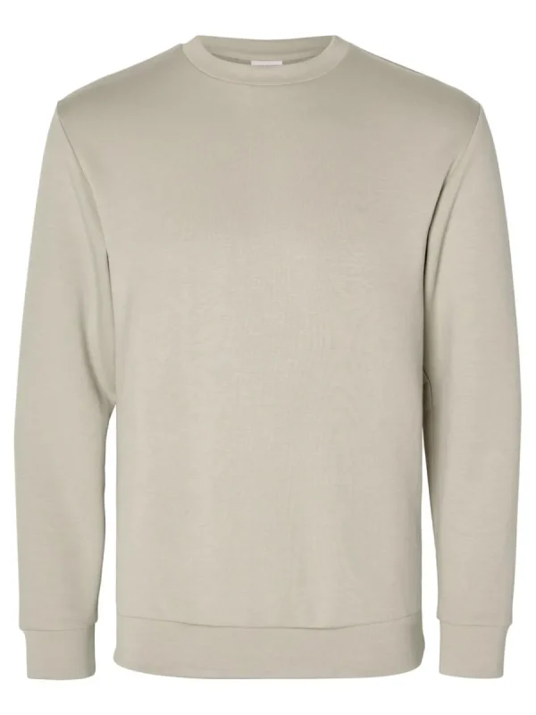 SELECTED LÅNGÄRMAD SWEATSHIRT Beige Shop