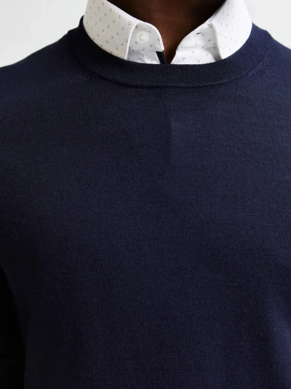 SELECTED LÅNGÄRMAD TRÖJA Blue New