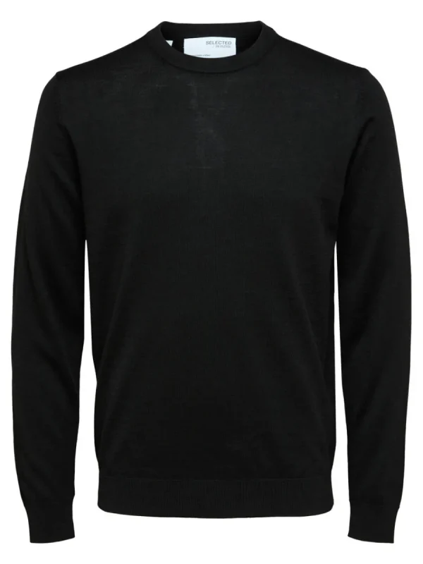 SELECTED LÅNGÄRMAD TRÖJA Black Shop