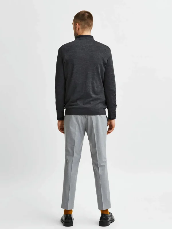 SELECTED LÅNGÄRMAD TRÖJA Grey Outlet