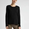 SELECTED LÅNGÄRMAD T-SHIRT Black Sale