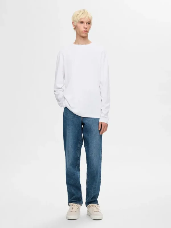 SELECTED LÅNGÄRMAD T-SHIRT White Online