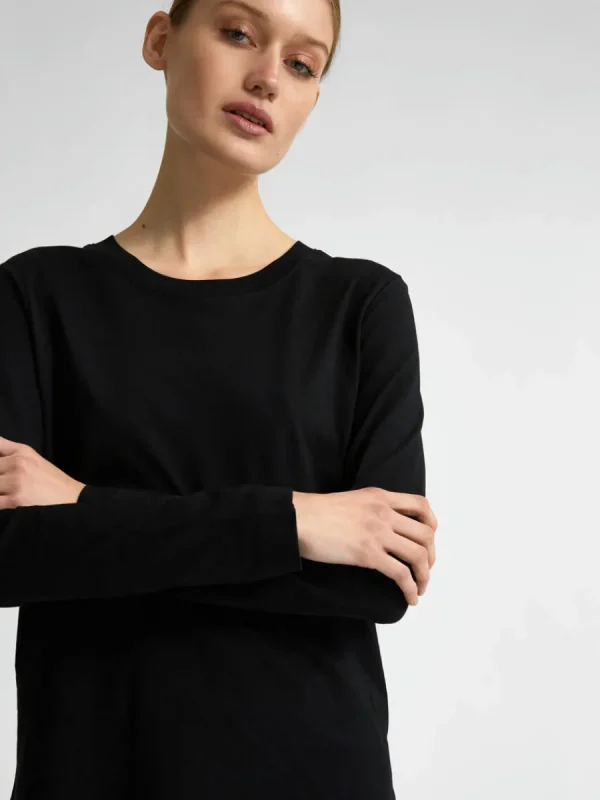 SELECTED LÅNGÄRMAD T-SHIRT Black Sale