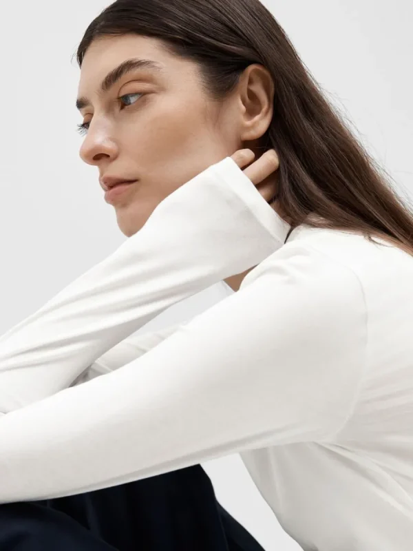 SELECTED LÅNGÄRMAD T-SHIRT White Online