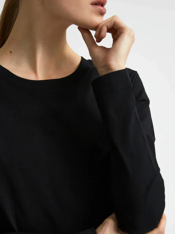 SELECTED LÅNGÄRMAD T-SHIRT Black Sale