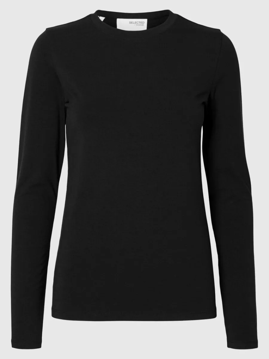 lngrmad_tshirt_5-1.webp SELECTED LÅNGÄRMAD T-SHIRT Black Hot