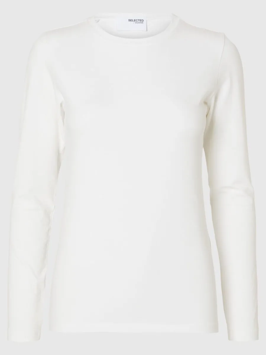 lngrmad_tshirt_5.webp SELECTED LÅNGÄRMAD T-SHIRT White Online