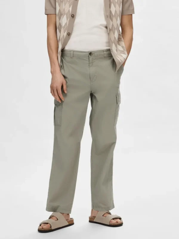 SELECTED 220 LOOSE FIT CARGOBYXOR Green Hot