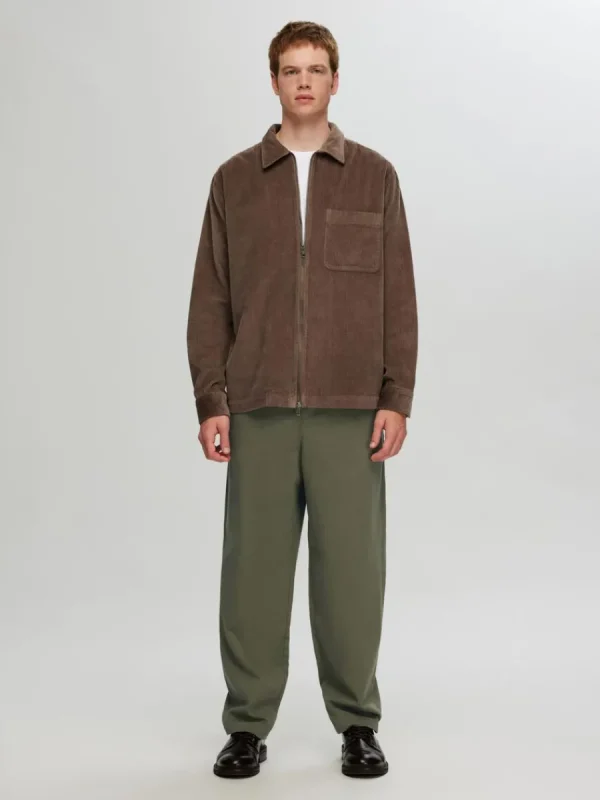 SELECTED LÖS PASSFORM BARREL FIT-BYXOR Green Online