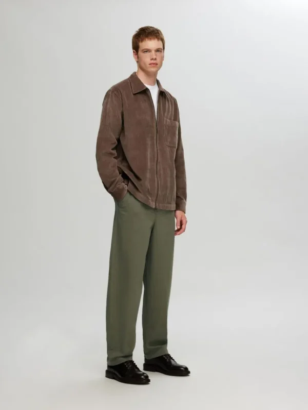 SELECTED LÖS PASSFORM BARREL FIT-BYXOR Green Online