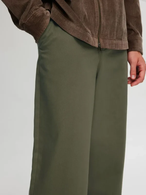 SELECTED LÖS PASSFORM BARREL FIT-BYXOR Green Online