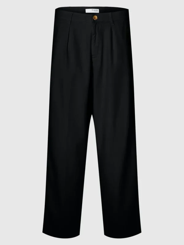 SELECTED LÖS PASSFORM BYXOR Black Best