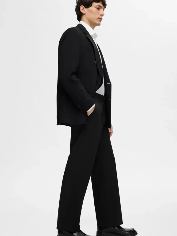SELECTED LÖS PASSFORM BYXOR Black Hot