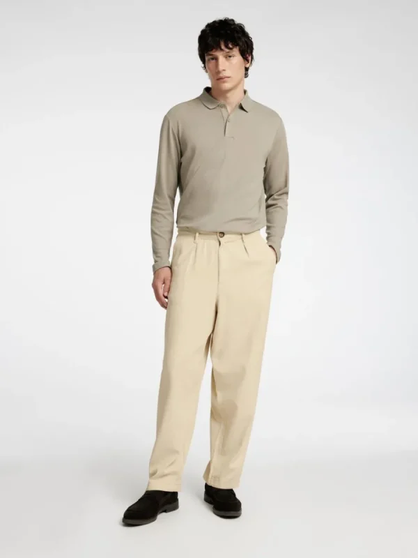 SELECTED LÖS PASSFORM BYXOR Beige Flash Sale