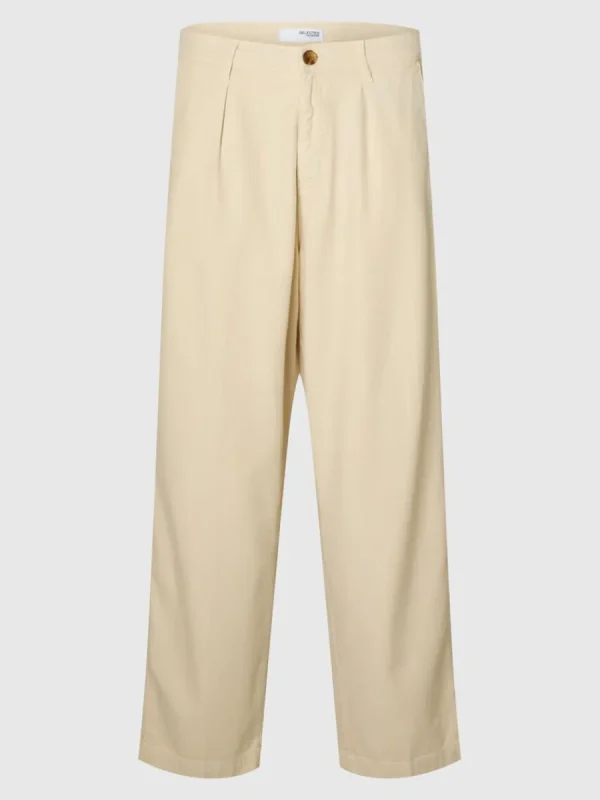 SELECTED LÖS PASSFORM BYXOR Beige Flash Sale