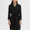 SELECTED LÖS PASSFORM KORT KLÄNNING Black Cheap