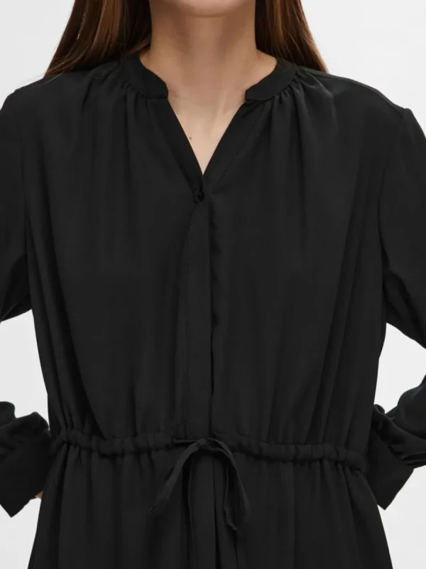 SELECTED LÖS PASSFORM KORT KLÄNNING Black Cheap