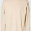 SELECTED LÖS PASSFORM LÅNGÄRMAD T-SHIRT Beige Fashion