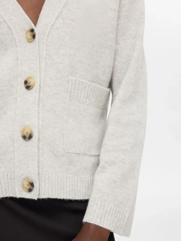 SELECTED LÖS PASSFORM STICKAD KOFTA Grey Shop