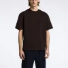 SELECTED LÖS PASSFORM T-SHIRT Brown New