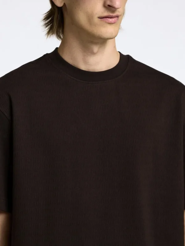 SELECTED LÖS PASSFORM T-SHIRT Brown New