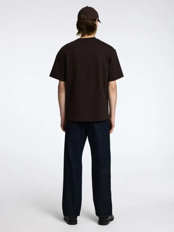 SELECTED LÖS PASSFORM T-SHIRT Brown New