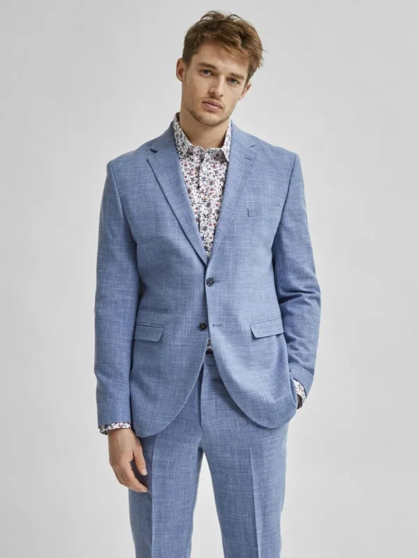 SELECTED LÄTT ENKELKNÄPPT KAVAJ Blue Hot